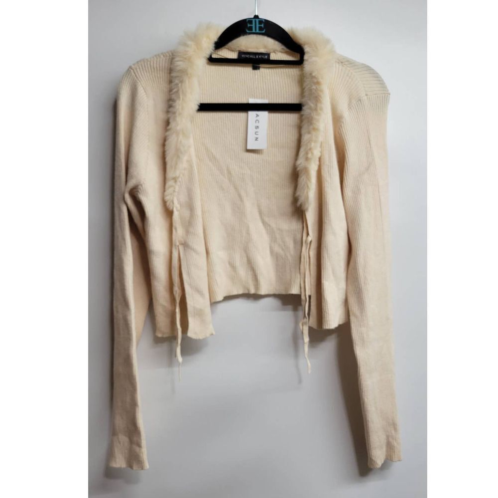 KENDALL & KYLIE Fur lined Cardigan